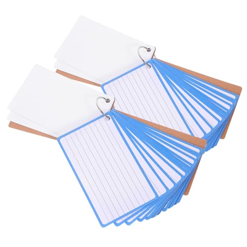 Operitacx Thickened Blank Index Cards mit Ring Je Linierte Karten Praktische DIY Graffiti Karten für Lernen Notizen Vokabeltraining und Tägliche Anwendung Langlebig und Reißfest Blau Operitacx Thickened Blank Index Cards mit Ring Je Linierte Karten Praktische DIY Graffiti Karten für Lernen Notizen Vokabeltraining und Tägliche Anwendung Langlebig und Reißfest Blau von Operitacx