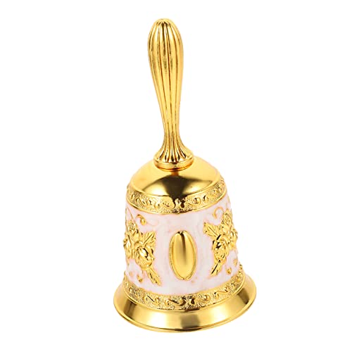 Operitacx Tischglocke aus Elegante Handglocke für Restaurant Bar Vintage Design Serviceglocke für Hochzeiten Empfang oder Dekoration Leicht und Tragbar Hochwertige Klangqualität von Operitacx