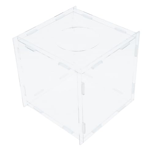 Operitacx Transparente Acryl losbox mit Abnehmbarem Deckel Vielseitige Spenden Gewinnspielbox für Jahresfeiern Büroveranstaltungen Inklusive Schlitz für Tickets und Scheine von Operitacx