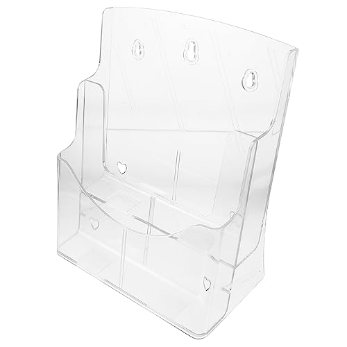 Operitacx Transparenter Acryl Dokumentenhalter Stabiles Aufbewahrungsregal für Zeitschriften Ordner und Broschüren Modernes Design Wand und Tischgeeignet Mehrschichtiges Organizer Regal für Operitacx Transparenter Acryl Dokumentenhalter Stabiles Aufbewahrungsregal für Zeitschriften Ordner und Broschüren Modernes Design Wand und Tischgeeignet Mehrschichtiges Organizer Regal für von Operitacx