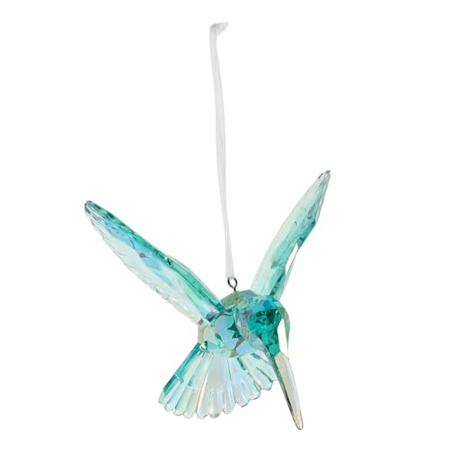 Operitacx Transparenter Hummingbird Anhänger Acryl Hängende Vogel Dekoration für Schlafzimmer Vielseitiger Dekoanhänger für Wohnzimmer und Essbereich Romantisches Garten Ornament von Operitacx