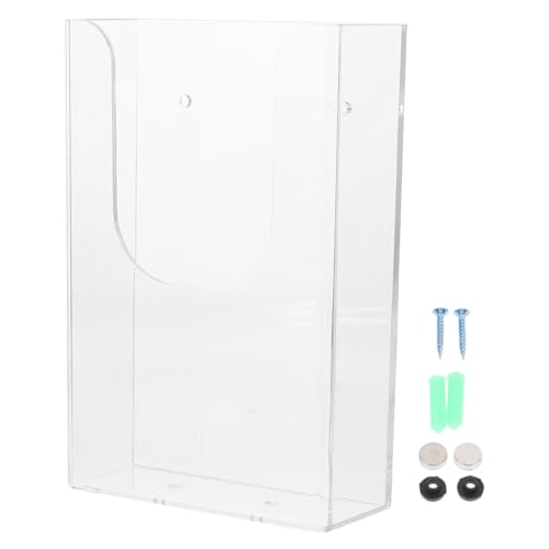 Operitacx Transparenter Wandmontierter Dokumenten Organizer aus Stabilem Kunststoff Platzsparender File Rack für Büro und Zuhause Langlebiger Aufbewahrungsständer für Broschüren Akten und Operitacx Transparenter Wandmontierter Dokumenten Organizer aus Stabilem Kunststoff Platzsparender File Rack für Büro und Zuhause Langlebiger Aufbewahrungsständer für Broschüren Akten und von Operitacx