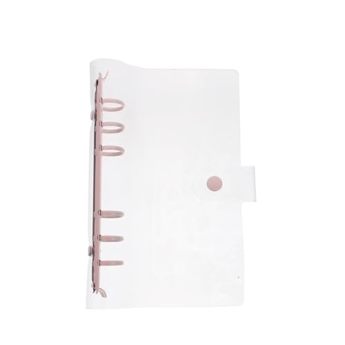 Operitacx Transparentes PVC Ringbuch Ordner mit Druckknopfverschluss Weicher Loseblatt Ordner für Büro Schule und Reisen Praktischer Clipboard Organizer für Notizen und Tagebuch von Operitacx