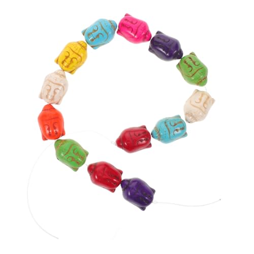 Operitacx Türkis Buddha Kopf Perlen Stränge mit Loch Natürliche Türkis Spacer Perlen für Schmuckherstellung DIY Armband Zubehör für Meditationsschmuck Operitacx Türkis Buddha Kopf Perlen Stränge mit Loch Natürliche Türkis Spacer Perlen für Schmuckherstellung DIY Armband Zubehör für Meditationsschmuck von Operitacx