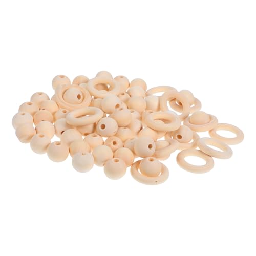 Operitacx Unbehandelte Holzperlen und Ringe Set Naturfarbene Holzperlen für Schmuckherstellung Makramee Zubehör DIY Kränze Armbänder und Bastelprojekte Operitacx Unbehandelte Holzperlen und Ringe Set Naturfarbene Holzperlen für Schmuckherstellung Makramee Zubehör DIY Kränze Armbänder und Bastelprojekte von Operitacx