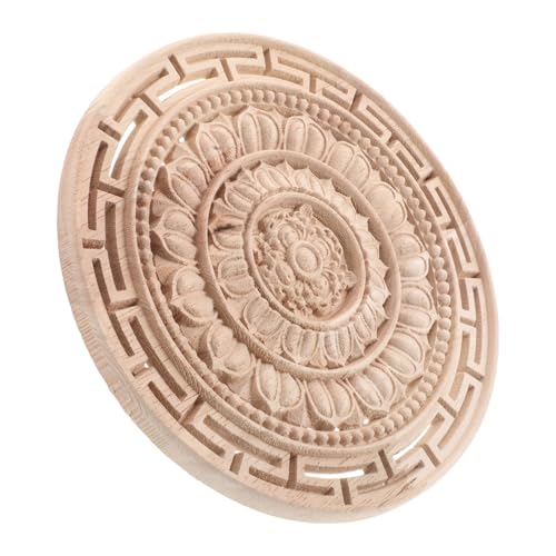 Operitacx Unlackierte Holzapplikation Mandala Blume Rundes Holzornament Für Möbel Schrank Tür Schlafzimmer Wand Dekoration Europäischer Stil Handgeschnitzt Operitacx Unlackierte Holzapplikation Mandala Blume Rundes Holzornament Für Möbel Schrank Tür Schlafzimmer Wand Dekoration Europäischer Stil Handgeschnitzt von Operitacx