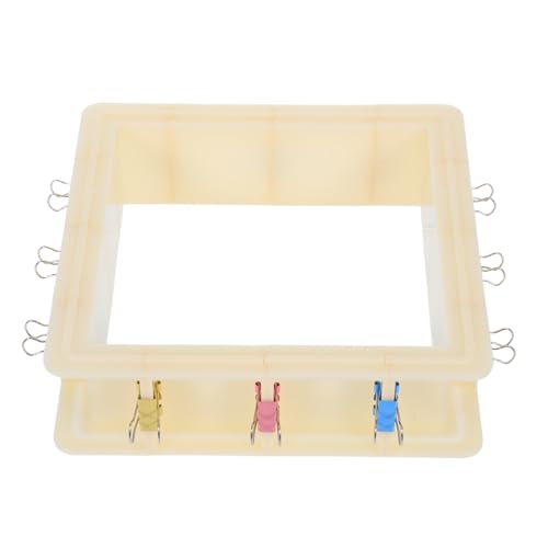 Operitacx Verstellbares Silikon Mould Kit mit Kunststoffrahmen Auslaufsicherer Verstellbarer Formrahmen für Diy Seifen Kerzen und Harzkunst Flexibles Formgehäuse für Verschiedene und von Operitacx