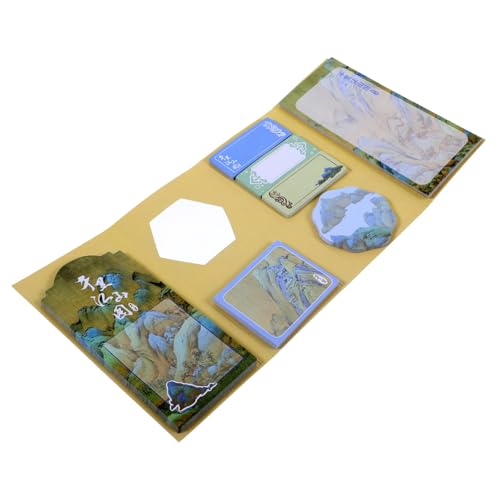 Operitacx Vintage Notepad Schreibblock mit Klebefunktion Notizpad für Notizen und Erinnerungen und Tragbar Dekoratives Design für Alltag und von Operitacx