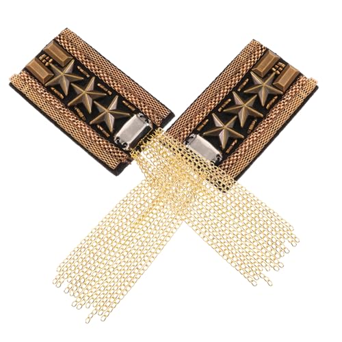 Operitacx Vintage Quasten Schulterepauletten mit Strass Modische Fransen Schulterklappen für Damen Vielseitiges Kostüm und Party Accessoire Langlebige Sichere Materialien Goldfarben Operitacx Vintage Quasten Schulterepauletten mit Strass Modische Fransen Schulterklappen für Damen Vielseitiges Kostüm und Party Accessoire Langlebige Sichere Materialien Goldfarben von Operitacx