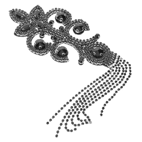 Operitacx Vintage Strass Quasten Schulterklappen für Frauen Handgefertigte Dekoration für Abendkleider Hochzeiten und Partys Funkelnde Details mit Einzigartigem Design von Operitacx