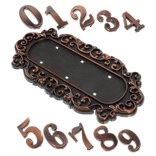 Operitacx Vintage Türnummernschild für Hausnummern Kreative und Langlebige Türplakette im Europäischen Stil für Wohnanlagen und Operitacx Vintage Türnummernschild für Hausnummern Kreative und Langlebige Türplakette im Europäischen Stil für Wohnanlagen und von Operitacx
