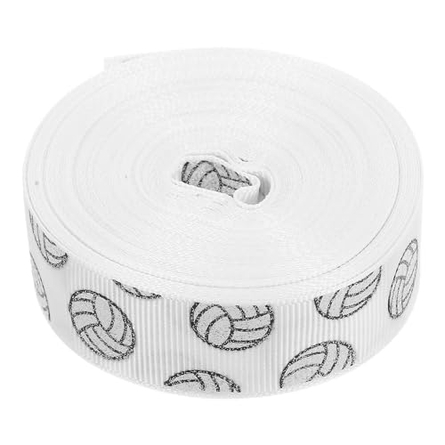Operitacx Volleyball Design Satin Ribbon Yards Glitzerband für Cheerleader Sportteam Haarschleifen und Kreative Dekorationen für Schul und Vereinsaktivitäten Operitacx Volleyball Design Satin Ribbon Yards Glitzerband für Cheerleader Sportteam Haarschleifen und Kreative Dekorationen für Schul und Vereinsaktivitäten von Operitacx