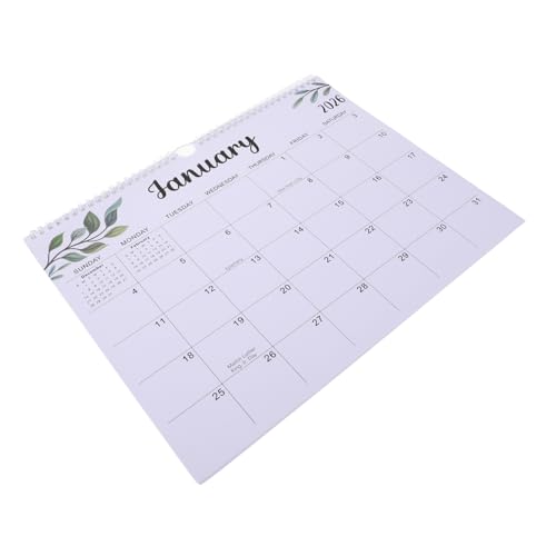 Operitacx Wandkalender mit Spiralbindung Monate Hängender Planer von bis Minimalistisches Design Stabiles Ringbuch Monatsübersicht für Büro und Zuhause Operitacx Wandkalender mit Spiralbindung Monate Hängender Planer von bis Minimalistisches Design Stabiles Ringbuch Monatsübersicht für Büro und Zuhause von Operitacx