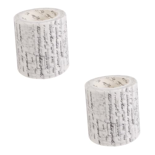 Operitacx Washi Schrift Junk Journal 2 Stück Scrapbook-washi-tape Breites Dekoratives Klebeband Bastelband Japanisches Washi-papierband -washi-tape Gothic-geschenkband Diy-papierband Operitacx Washi Schrift Junk Journal 2 Stück Scrapbook-washi-tape Breites Dekoratives Klebeband Bastelband Japanisches Washi-papierband -washi-tape Gothic-geschenkband Diy-papierband von Operitacx