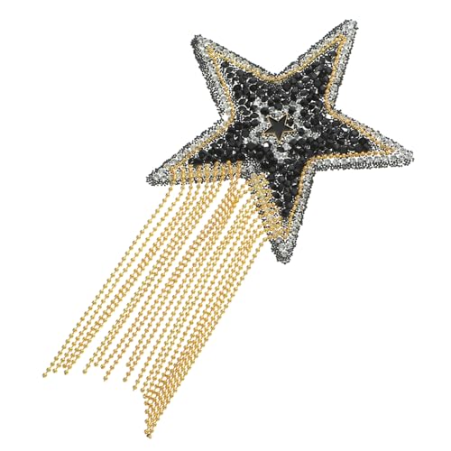 Operitacx Wasserdichter DIY Stern Aufbügler Patch mit Strasssteinen und Quasten Langlebiger Resin Stoffflicken für Kleidung Schuhe Rucksäcke Einfach zu Befestigen zur Reparatur und Operitacx Wasserdichter DIY Stern Aufbügler Patch mit Strasssteinen und Quasten Langlebiger Resin Stoffflicken für Kleidung Schuhe Rucksäcke Einfach zu Befestigen zur Reparatur und von Operitacx