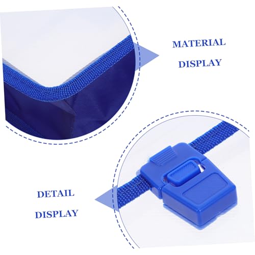 Operitacx Wasserdichter Erweiterbarer Dokumentenordner mit Snap-verschluss und Griff Robuster Pp-kunststoff Verstärkte Kanten Klares Sichtfenster Tragbare Mappe für Büro und Schule Blau von Operitacx