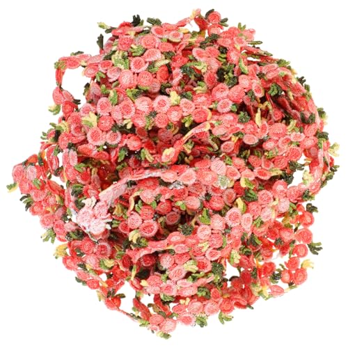 Operitacx Wasserlösliche Spitzenborte in Blutrot Bestickte Blumen dekorative Spitze für DIY Kleidung Handwerk Nähen und Festliche Kleidungsdekoration Operitacx Wasserlösliche Spitzenborte in Blutrot Bestickte Blumen dekorative Spitze für DIY Kleidung Handwerk Nähen und Festliche Kleidungsdekoration von Operitacx