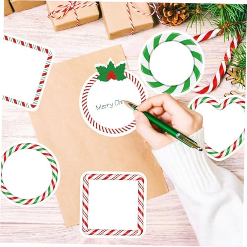 Operitacx Weihnachtliche Haftnotizen mit Süßen Zuckerstangenmotiven Selbstklebend Ablösbar für Büro Schule Scrapbooking und Festliche Notizen von Operitacx