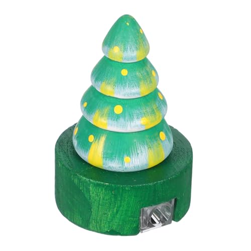 Operitacx Weihnachtlicher Bleistiftspitzer Weihnachtsbaumform Holz Handspitzer für Kreatives Schulbedarf Geschenkidee Party Favors Klassenzimmer Zubehör von Operitacx