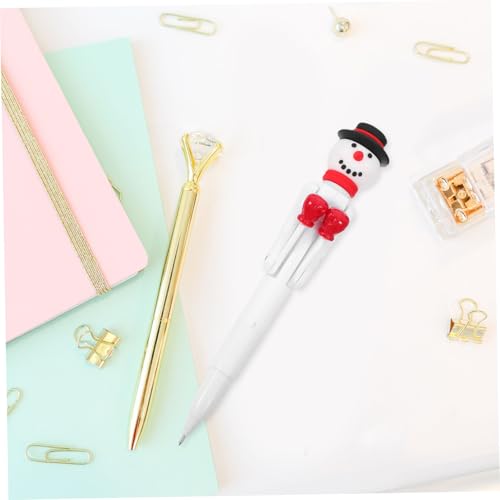 Operitacx Weihnachtlicher Schneemann Kugelschreiber mit Boxhand Kreativer Kunststoff Kugelschreiber Blaue Mine Originelles für Erwachsene Schule Büro und Party Operitacx Weihnachtlicher Schneemann Kugelschreiber mit Boxhand Kreativer Kunststoff Kugelschreiber Blaue Mine Originelles für Erwachsene Schule Büro und Party von Operitacx