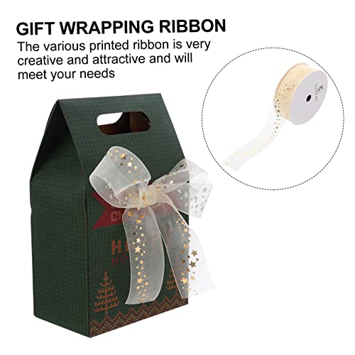 Operitacx Weihnachtliches Geschenkband aus Langlebigem Garn Dekoratives Breites Schleifenband mit Heißprägung Vielseitig für Geschenkverpackung und Partydekoration Festliche Weihnachtsdeko Operitacx Weihnachtliches Geschenkband aus Langlebigem Garn Dekoratives Breites Schleifenband mit Heißprägung Vielseitig für Geschenkverpackung und Partydekoration Festliche Weihnachtsdeko von Operitacx