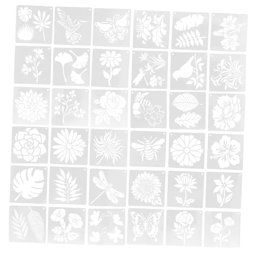 Operitacx Wiederverwendbare Wand Schablonen mit Floralen Motiven Schmetterlingen und Blättern Vielseitig für Malerei DIY Karten Wanddekoration Einfache Anwendung und Detailreiche Effekte Operitacx Wiederverwendbare Wand Schablonen mit Floralen Motiven Schmetterlingen und Blättern Vielseitig für Malerei DIY Karten Wanddekoration Einfache Anwendung und Detailreiche Effekte von Operitacx