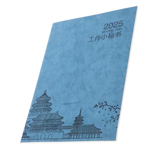 Operitacx Zeitmanagementplan Notizblock Planer-Organizer Terminplaner Kalender Zeitschriftenplaner notizbuch Jahr Monatsplaner Planer monatlich Planer akademisch Zeitplaner Papier Blau von Operitacx