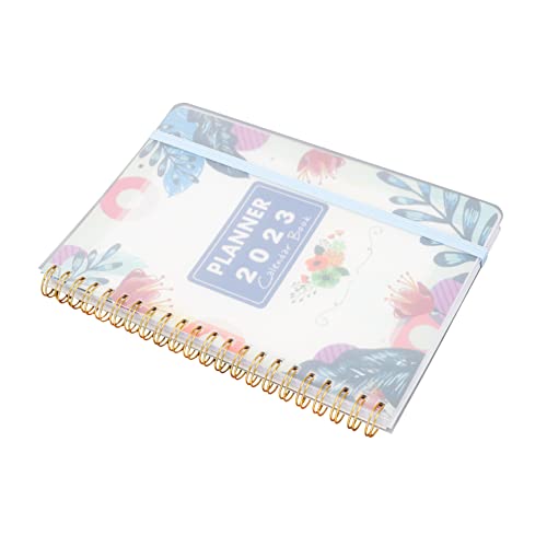 Operitacx Zeitplan-notizblock Planer Unterlage Notizbuch Wöchentlich Agenda Monatlicher Kalender Buch Planen Büroplan-notizblock Spulenplanbuch Papier Blau von Operitacx