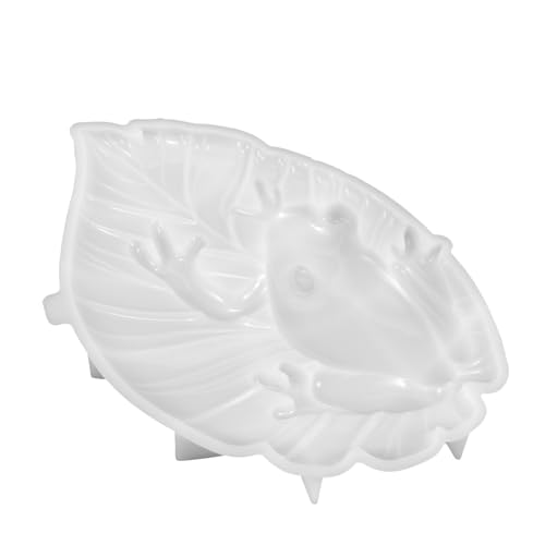 Operitacx handwerkliche Gießform Silikonform für Froschfigur Silikonform für Froschdekoration Frosch auf Blattschimmel Klangfrosch Frosch auf Blattgussform Silikonform basteln Kieselgel Weiß Operitacx handwerkliche Gießform Silikonform für Froschfigur Silikonform für Froschdekoration Frosch auf Blattschimmel Klangfrosch Frosch auf Blattgussform Silikonform basteln Kieselgel Weiß von Operitacx