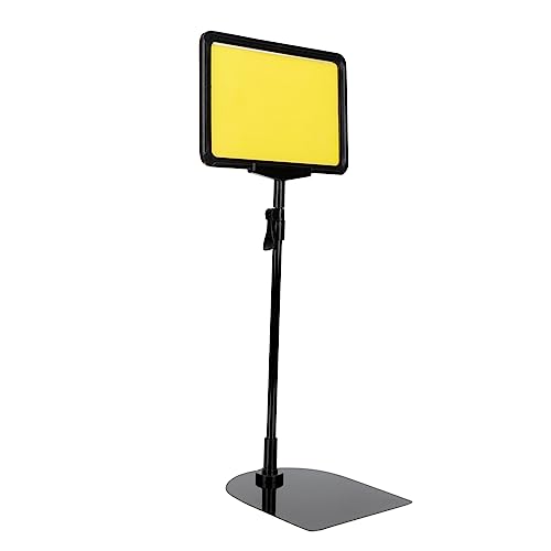 Operitacx vertikales Preisschild preisaufsteller tags Verstellbarer Plakatständer Plakathalter Standplakat Staffelei stehen dehnbares Preisschild dehnbarer Posterständer Plastik Black von Operitacx