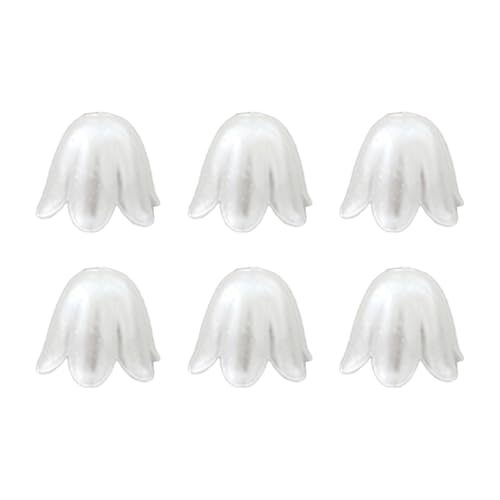 Acryl-Imitationsperlen - 100 Stück 3D- 11x9mm Perlenschmuckperlen im Maiglöckchen-Design | Praktisch für die Herstellung von handgemachten Halsketten, Armbändern und Ohrringen Acryl-Imitationsperlen - 100 Stück 3D- 11x9mm Perlenschmuckperlen im Maiglöckchen-Design | Praktisch für die Herstellung von handgemachten Halsketten, Armbändern und Ohrringen von Opilroyn