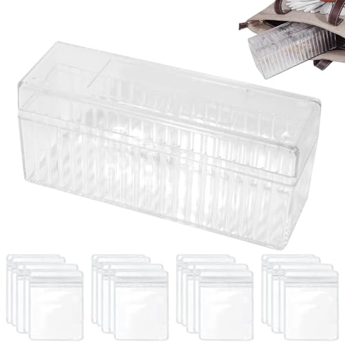 Acryl-Schmuckaufbewahrung - Ohrring-Organizer-Box, Transparenter Schmuck-Organizer | Tclnyer Acryl-Schmuckschatulle mit elegantem Und Transparentem Design, Vielseitiger Schmuckhalter von Opilroyn