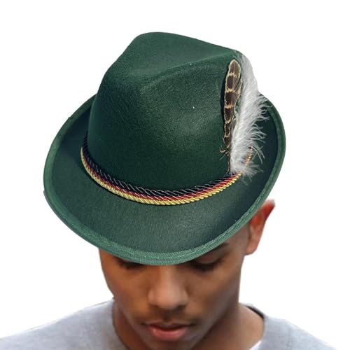 Alpine Hüte Mit Federn - Weiche Oktoberfest Hüte, Deutsche Stil Hüte, Bayerische Partyhüte, Bequeme Rollenspielhüte, Halloween Bayerische Hüte, Dich Hüte Alpine Hüte Mit Federn - Weiche Oktoberfest Hüte, Deutsche Stil Hüte, Bayerische Partyhüte, Bequeme Rollenspielhüte, Halloween Bayerische Hüte, Dich Hüte von Opilroyn