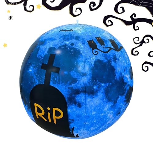 Aufblasbarer Luftballon, beleuchteter Halloween-Ballon, für Terrasse, Garten, Rasen, Halloween-Dekoration, aufblasbarer Strandballon, aufblasbarer Strandball | aufblasbarer Halloween-Ballon, 60 Stück Aufblasbarer Luftballon, beleuchteter Halloween-Ballon, für Terrasse, Garten, Rasen, Halloween-Dekoration, aufblasbarer Strandballon, aufblasbarer Strandball | aufblasbarer Halloween-Ballon, 60 Stück von Opilroyn