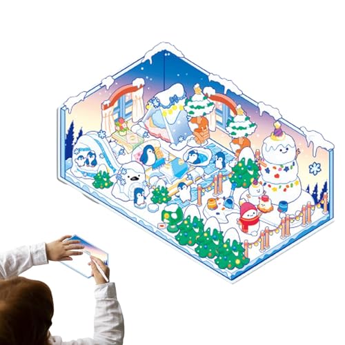 Aufkleber House, 3D-Miniatur-Aufkleber, 3D-Cartoon-Miniatur-Szenenaufkleber, kreative Buchdekoration, Tagebuchwerkzeuge, buntes multifunktionales Spielzeug für Raga Aufkleber House, 3D-Miniatur-Aufkleber, 3D-Cartoon-Miniatur-Szenenaufkleber, kreative Buchdekoration, Tagebuchwerkzeuge, buntes multifunktionales Spielzeug für Raga von Opilroyn