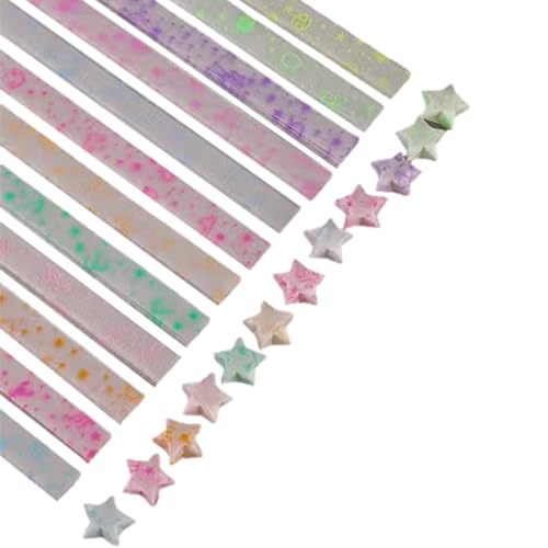 Bastelsterne Streifen - Sternstücke, Glücksstern - Tragbare Papierstreifen, die im Dunkeln leuchten für Requisiten, Weihnachtsdekorationen, Mater Bastelsterne Streifen - Sternstücke, Glücksstern - Tragbare Papierstreifen, die im Dunkeln leuchten für Requisiten, Weihnachtsdekorationen, Mater von Opilroyn