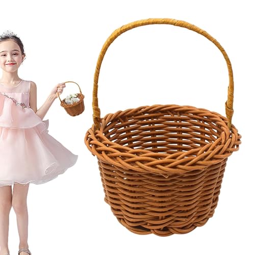 Blumenkörbe, Rattan Weidenkorb, Handgemachte Geschenkkorb, dekorative Geschenkkorb, Wand hängender Korb mit Griff, eleganter geflochtener Blumenkorb für Blumenkörbe, Rattan Weidenkorb, Handgemachte Geschenkkorb, dekorative Geschenkkorb, Wand hängender Korb mit Griff, eleganter geflochtener Blumenkorb für von Opilroyn
