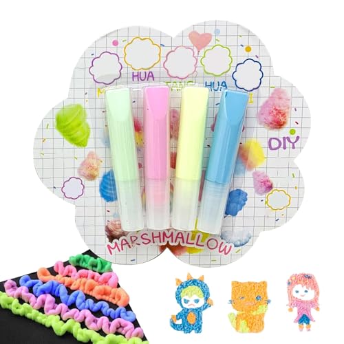 Farbige Blasenstifte, Bunte Blasen-Stifte,4-teiliges Blasen-Stift-Set Zeichenstifte Lackbedarf - Leuchtstift, Handgemachte Bubble Zeichenstifte für Projekte, Malen, Scr Farbige Blasenstifte, Bunte Blasen-Stifte,4-teiliges Blasen-Stift-Set Zeichenstifte Lackbedarf - Leuchtstift, Handgemachte Bubble Zeichenstifte für Projekte, Malen, Scr von Opilroyn