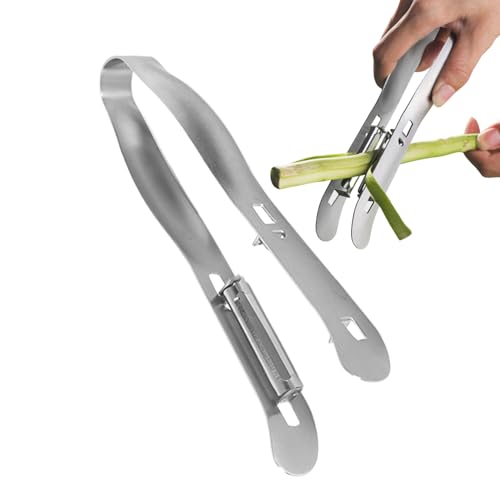 Gemüseschäler – doppelseitiger Edelstahl mit ergonomischem Griff | Küchenzubehör für die Zubereitung von Lebensmitteln, Salaten, Saft, Restaurant, Haus und Camping im Freien Gemüseschäler – doppelseitiger Edelstahl mit ergonomischem Griff | Küchenzubehör für die Zubereitung von Lebensmitteln, Salaten, Saft, Restaurant, Haus und Camping im Freien von Opilroyn