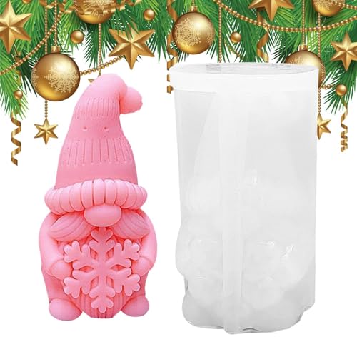 Gnom-Kerzenformen aus Silikon, Gnom-Formen, Ornamentform aus Epoxidharz, Weihnachts-Epoxidharz-Formen, Gipsformen aus Silikon für Tischdekoration, Weihnachtsdekoration von Opilroyn