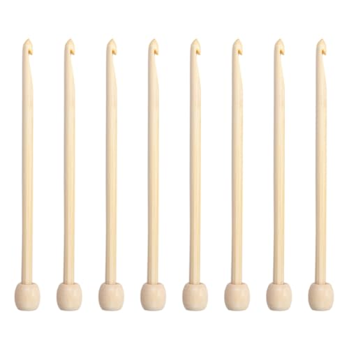 Häkelnadel aus abgeschrägtem Holz, Babu-Nadel für Holzhäkelnadeln, Strickwerkzeug für Anfänger, bequemer Häkelhaken, leichte Nadeln für Häkelnadeln, perfekte Hilfe von von Opilroyn