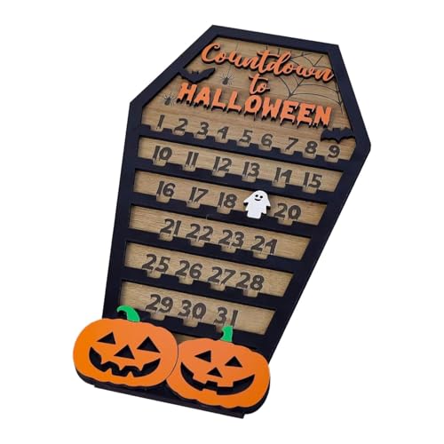Halloween Adventskalender 2024, Halloween Countdown-Kalender, Dekoration des Countdown-Schildes aus Holz, Halloween-Kalender aus Holz für Dekorationen Halloween Adventskalender 2024, Halloween Countdown-Kalender, Dekoration des Countdown-Schildes aus Holz, Halloween-Kalender aus Holz für Dekorationen von Opilroyn