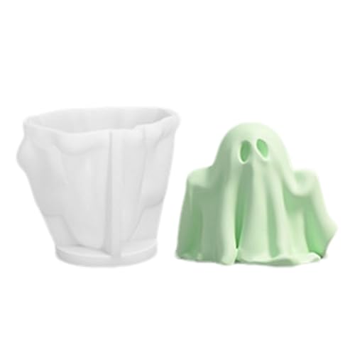 Halloween Kerzengießformen, 3D Halloween Kerzenformen, Harzform Geist | Silikonform zum Gießen von Halloween-Harz für Ton, Gips, Wachs, ca von Opilroyn