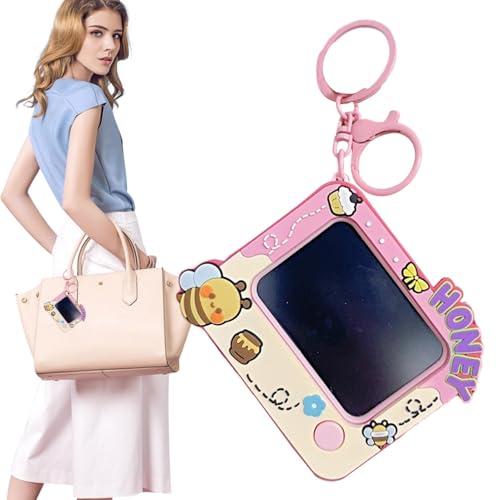 Kleines Skizzenbuch, kleines Kritzelbrett, niedliches Bienenmuster, Schlüsselanhänger, Kritzelei-Pad, Rucksack-Schlüsselanhänger, Clip, Doodle Zeichenbretter, hängende Ornamente für Handtasche Kleines Skizzenbuch, kleines Kritzelbrett, niedliches Bienenmuster, Schlüsselanhänger, Kritzelei-Pad, Rucksack-Schlüsselanhänger, Clip, Doodle Zeichenbretter, hängende Ornamente für Handtasche von Opilroyn