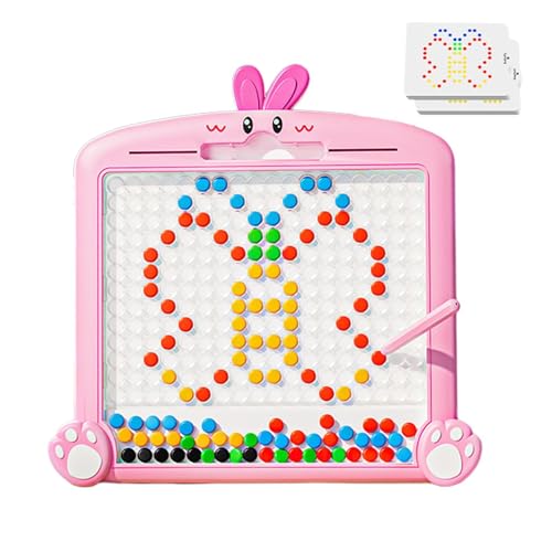 Magnetisches Zeichenbrett für Magnettafeln | Animal Magnetic Puzzle Art Board for Kids,Farb-Form-Modell Pad Art mit Stift und Punktperlen, Vorschulspielzeug für die von Opilroyn