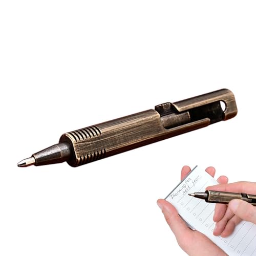 Messing-Stift - Kleine Messing-Stifte, Schreibwerkzeug Mit Unterschrift | Antiker Messing-Kugelschreiber Mit Antikem Messingkörper, Taschenkörper Für Tagebuch Schreiben Messing-Stift - Kleine Messing-Stifte, Schreibwerkzeug Mit Unterschrift | Antiker Messing-Kugelschreiber Mit Antikem Messingkörper, Taschenkörper Für Tagebuch Schreiben von Opilroyn