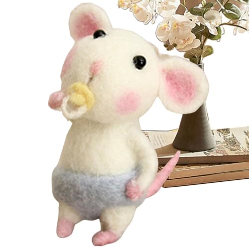 Nadelfilz-Kits aus Wolle für Anfänger, Nadelfilz-Set aus Tierwolle | Grundlegende Werkzeuge für Nadelfilzen - Tiernadelfilzset für Anfänger Nadelfilz-Kits aus Wolle für Anfänger, Nadelfilz-Set aus Tierwolle | Grundlegende Werkzeuge für Nadelfilzen - Tiernadelfilzset für Anfänger von Opilroyn