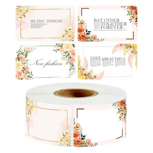 Ofenaufkleber – Rolle mit dekorativen Etiketten, Vintage-Blumenaufkleber | handgeschriebene Namensetiketten für Einmachprojekte, Verpackung von Geschenken aus Marmeladengläsern oder Konserven Ofenaufkleber – Rolle mit dekorativen Etiketten, Vintage-Blumenaufkleber | handgeschriebene Namensetiketten für Einmachprojekte, Verpackung von Geschenken aus Marmeladengläsern oder Konserven von Opilroyn