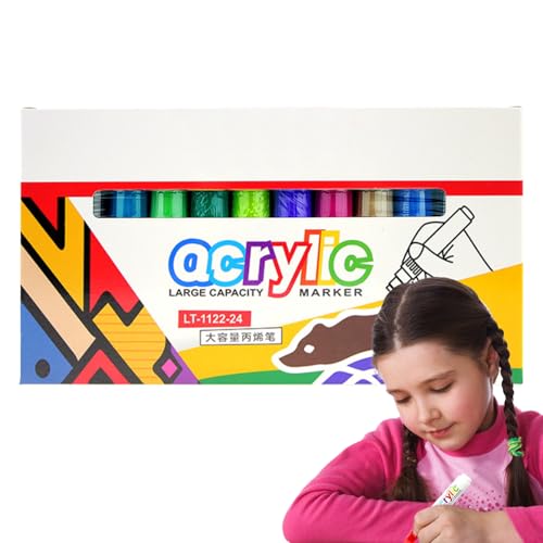 Opilroyn Ausmalmarker,Zweiseitige Marker | Schmutzabweisende Mehrfarbige Wasserfeste Auswaschbare Zeichenstifte Mit 8mm Spitze Für Kalligrafie Graffiti Textilkunst Opilroyn Ausmalmarker,Zweiseitige Marker | Schmutzabweisende Mehrfarbige Wasserfeste Auswaschbare Zeichenstifte Mit 8mm Spitze Für Kalligrafie Graffiti Textilkunst von Opilroyn