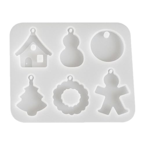 Opilroyn Epoxidharz-Formen – Gips-Ornament-Bastelset, wiederverwendbare Antihaft-Silikonform, handgefertigte Ornament-Formen mit Loch zum Aufhängen für Weihnachtsschmuck Opilroyn Epoxidharz-Formen – Gips-Ornament-Bastelset, wiederverwendbare Antihaft-Silikonform, handgefertigte Ornament-Formen mit Loch zum Aufhängen für Weihnachtsschmuck von Opilroyn
